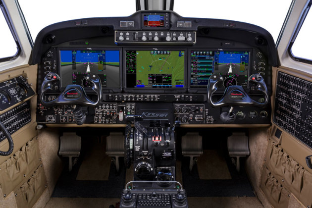 The cockpit of the new King Air 360. (Textron Aviation)