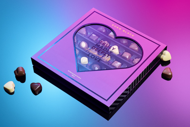 Koko Black's Valentine's offering includes the 30 piece box.