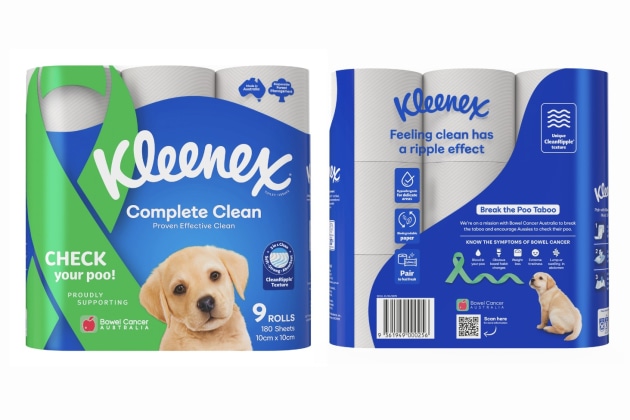 Kleenex packaging carries bowel cancer awareness push