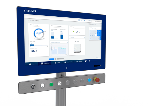Krones&rsquo; Connected HMI won the iF Design Award for its intuitive operator control and a user-friendly, innovative navigational concept.