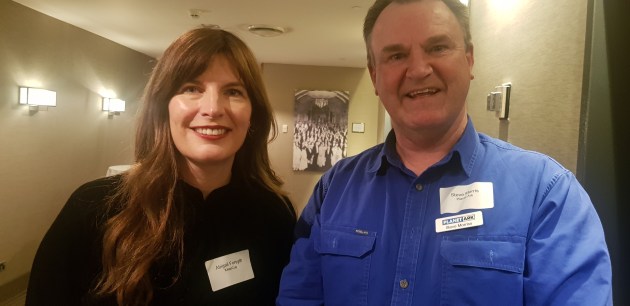 l-r Abigail Forsyth, KeepCup; Steve Morris, Planet Ark