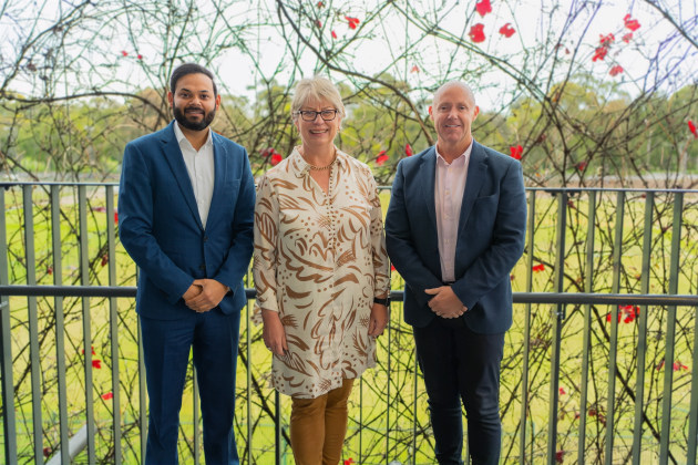 (left to right) Siemens ANZ Milan Bawa; Food SA CEO Catherine Sayer; Tucker's Natural founder Sam Tucker.