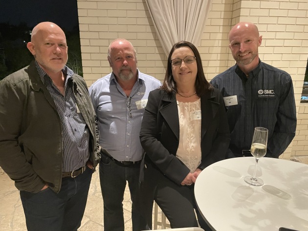 James Cole, Proactive Packaging; Peter Rentoul, SMC; Kristy James, Proactive Packaging; Aaron Charles, SMC.