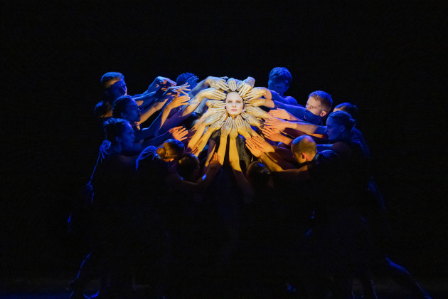 Another scene from 'To Hold', choreographed by Sarah Foster-Sproull. Photo by Stephen A'Court. .