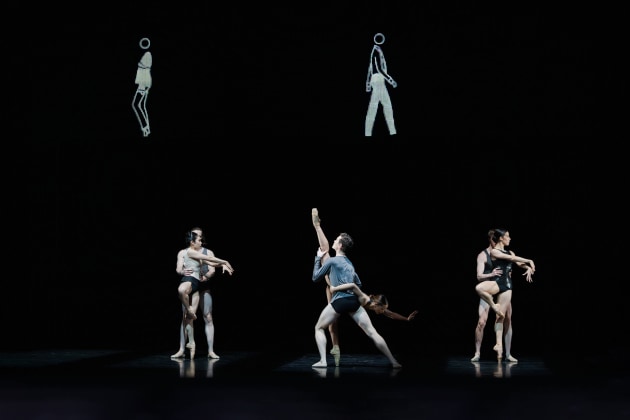 The RNZ ensemble in 'Infra', by Wayne McGregor. Photo by Stephen A'Court.