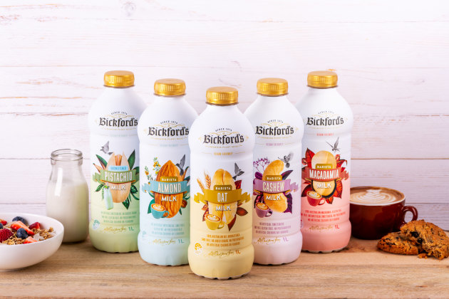 Bickfords introduced its plant-based milk range in 2020.