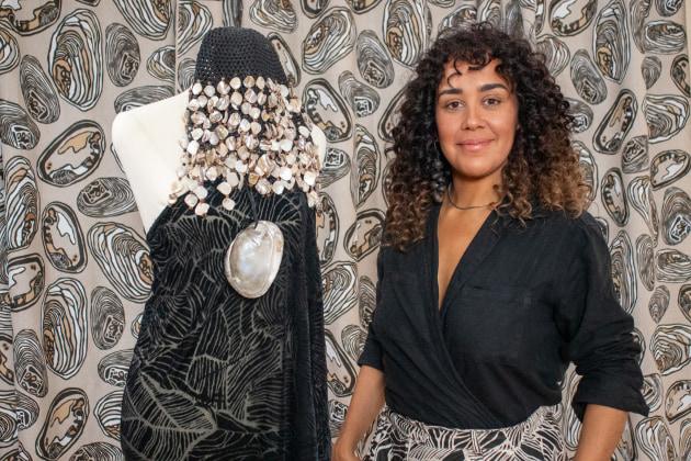 Lillardia Briggs Houston, NIFA, Wearable Art Award, 2024. Photo by Maya Johnson