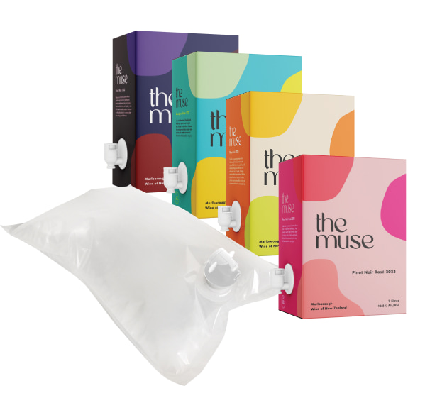 PIDA 2024 finalist Sustainable Packaging Design &ndash; Liquipure Ultra for The Muse Wine Company: SEE