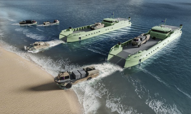 Birdon Group is constructing a prototype LMV landing craft in Henderson.
Credit: Defence