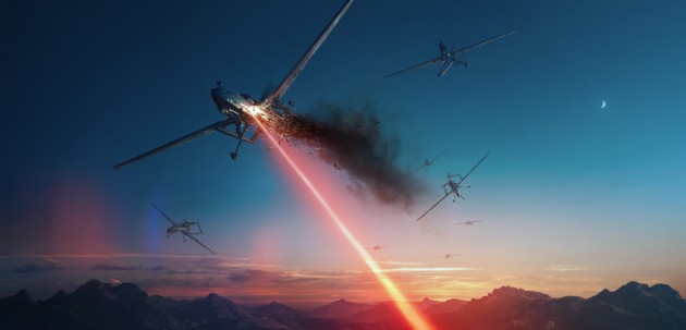 HELIOS combines the advantages of kinetic and non-kinetic counter-UAS solutions.
Credit: Lockheed Martin