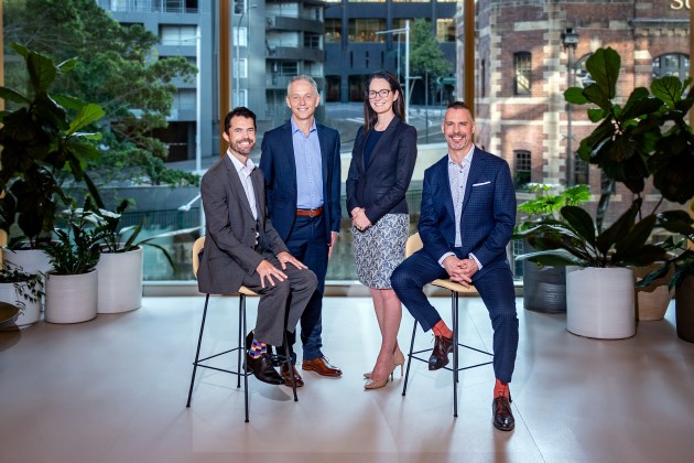 Luke Tomkin, Steven Bray, Louise May & Carter McNabb. (Supplied)
