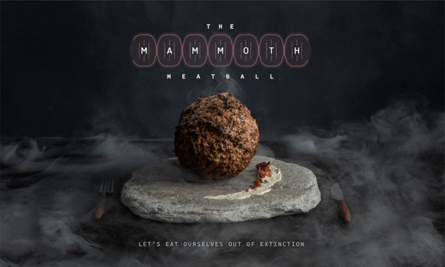 Vow Food in collaboration with the Australian Institute for Bioengineering and Nanotechnology and Wunderman Thompson have created a meatball made from cells inserted into mammoth DNA.
