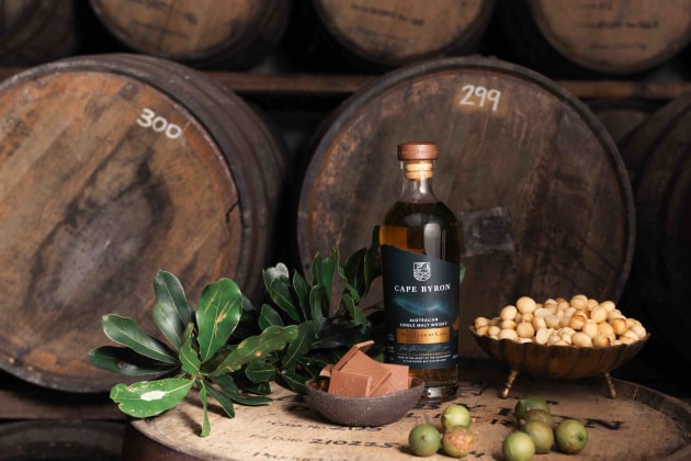 Cape Byron Distillery says its Mac. Liqueur Cask Whisky is a world-first blend of tradition and innovation, aging its single malt whisky in ex-bourbon casks that have been used to age its signature Brookie&rsquo;s Mac. Liqueur
