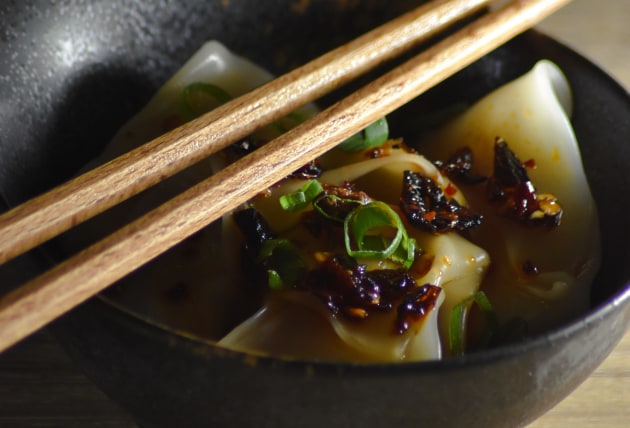 Magic Valley's cultivated pork wontons.