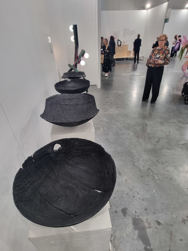 Charred bowls by Makiko Ryujin for Craft Victoria Photo: Linda Nathan