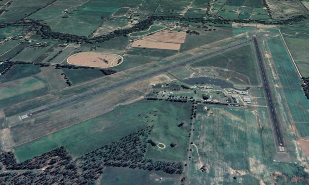 Mangalore Airport to the North-east of Melbourne. (Google Earth image)