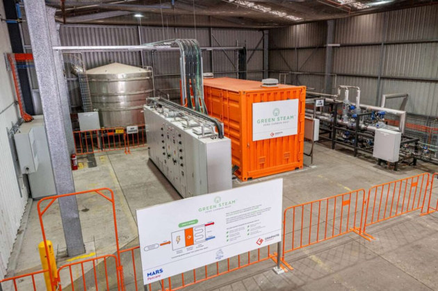 The $39.3 million Mars Wodonga Solar Thermal Plant includes the installation of an 18-megawatt Parabolic Trough Concentrated Solar Thermal (CST) plant that will provide up to 10 hours of thermal energy storage for cooking petfood. (Image: Mars)