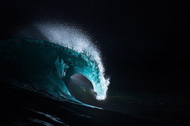 &copy; Mathew Tildesley. Nocturnal Impact. &lsquo;Nocturnal Impact&rsquo; is part of a project called &lsquo;The Nocturnal Series&rsquo;. Named not just for the hour they were taken but also the obsession which consumed me, keeping me awake at night. Surf Flash Photography is so intriguing; you never know how the results will turnout. The light might be absorbed by the water, or highlight intricate details never noticed during daylight hours. &lsquo;Nocturnal Impact&rsquo; was such a thick, heavy wave. Less graceful than the ones before, yet much more powerful. The lip exploded on impact, its echoes reverberating through me in the dark.