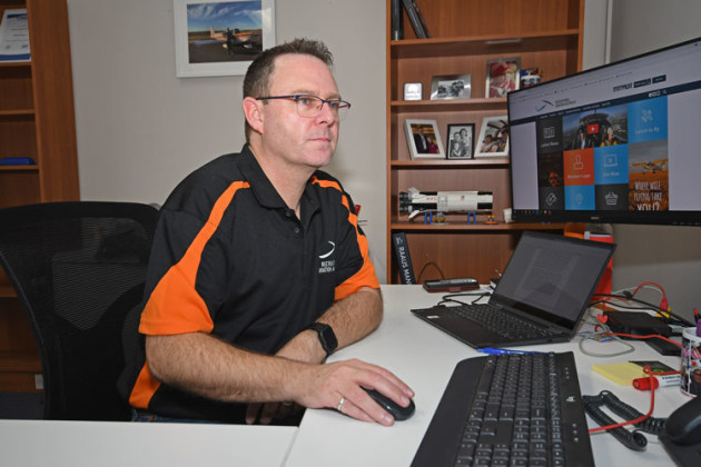 RAAus CEO Matt Bouttell at the organisation's Fyshwick ACT headquarters. (Steve Hitchen)