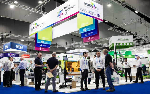 A hive of activity: The Matthews stand at APPEX attracted crowds.
