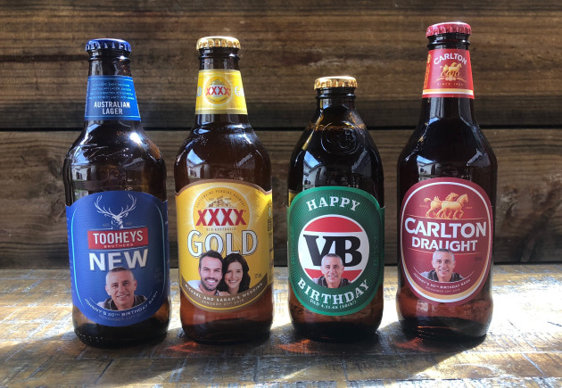 Customers can personalise a range of drinks from manufacturers such as Lion and CUB.