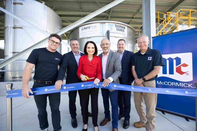 Global flavour company, McCormick, has unveiled a state-of-the-art trade waste treatment facility at its factory on the Sunshine Coast, Queensland. The upgrade was developed in collaboration with Aerofloat and McNab and designed to support the increased production capacity for its Gourmet Garden range. (Source: McCormick Australia)