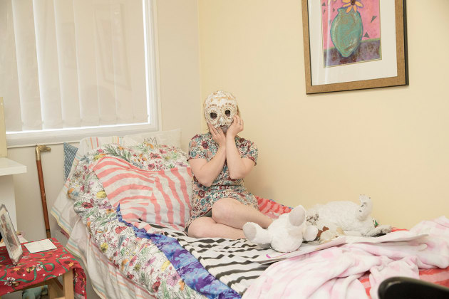 Meagan Pelham, 2017 by Lyndal Irons. Artist Meagan Pelham&rsquo;s ability to feel romance at every moment is brought to life in illustrations of mocktails, owls and weddings. She believes owls to be the most romantic animal, and the materials of her mask &ndash; felt, lace, glitter paint and wedding beads &ndash; reflect this. &lsquo;I dream all the time and I like my dreams a lot.&rsquo;