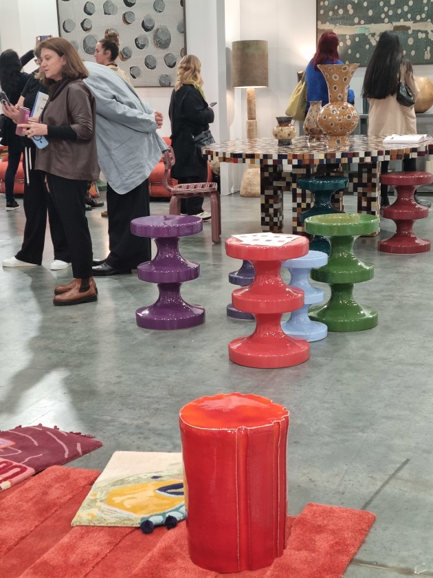 Colourful Foli tables by Lauren Lea Haynes, LLh Studio Photo: Linda Nathan
