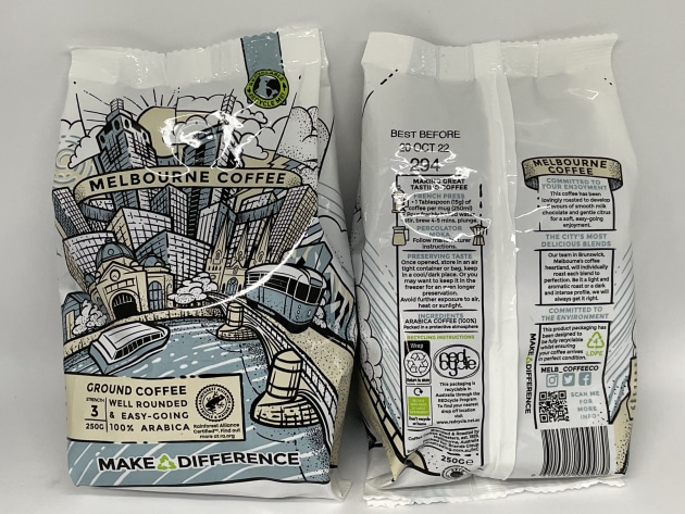 Melbourne Coffee (Cyclpac): PIDA Sustainable Packaging Award finalist.