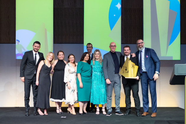 Members of the Woolworths Group sustainability team at the Banksia Awards in Melbourne.