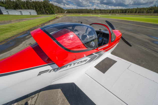 A rear sliding canopy provides plenty of access space for the crew. (John Absolon)