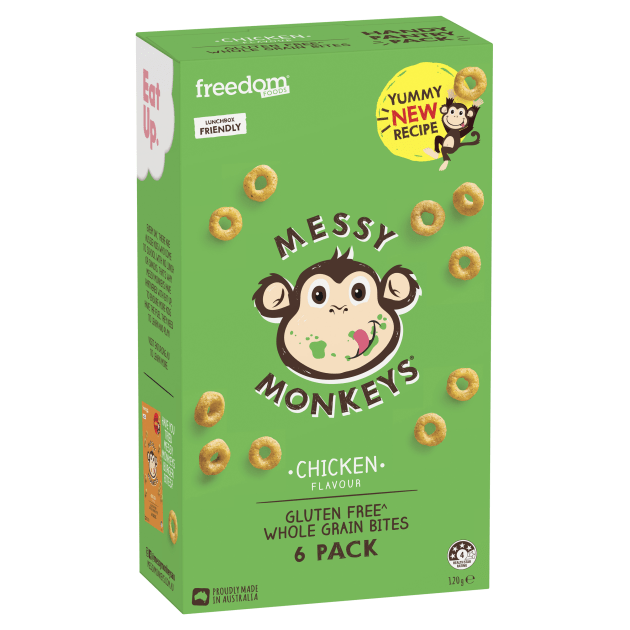 The Arnott&rsquo;s Group&rsquo;s new cereals and snacks division Good Food Partners has released its first product, a reformulation of Messy Monkeys Wholegrain Bites.