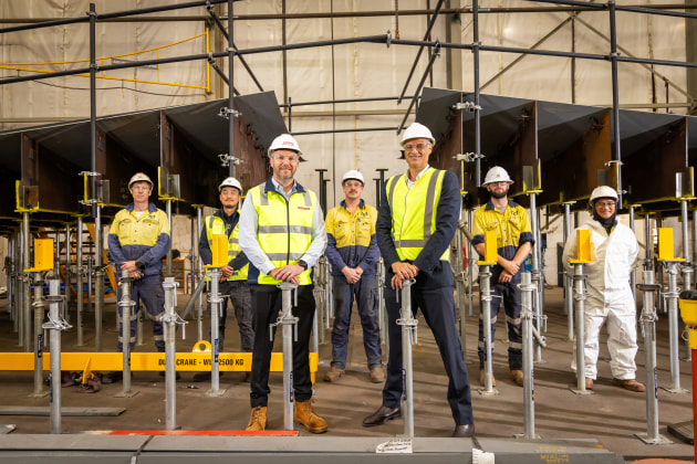 MG Engineering and BAE Systems Australia's employees working as a part of BAE Systems Maritime Australia's (BAESMA) expanded Strategic Supplier Partnerships program.

Credit: BAE Systems