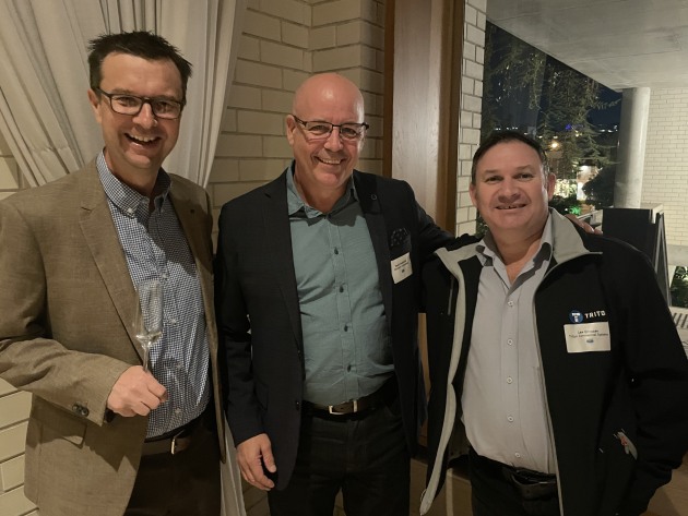 Michael Burke, Triton Commercial Systems; David Alexander, Matthews Australasia; Lee Ernstzen, Triton Commercial Systems;