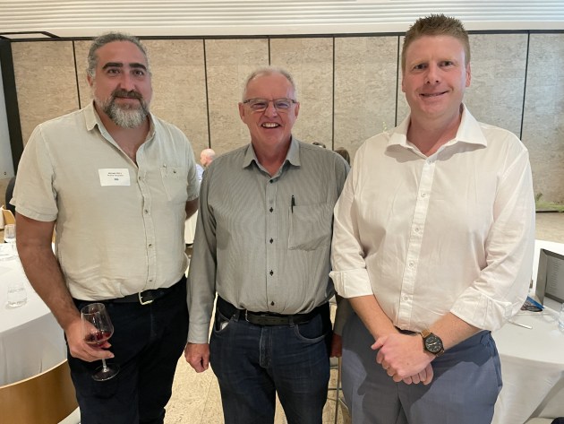 Michael Mitry and Thomas Mitchell, Profile Solutions and Luke Merrett, Kuka Robotics.