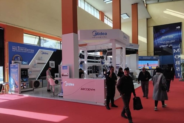 Midea&rsquo;s booth at the Algerian Production Fair 2024.