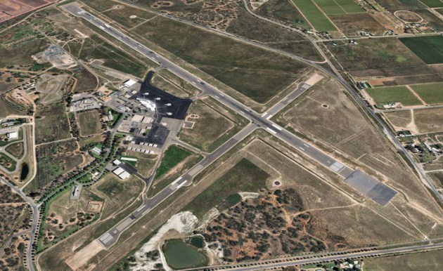 Mildura Airport in Victoria's north-eastern corner. (Google Earth image)