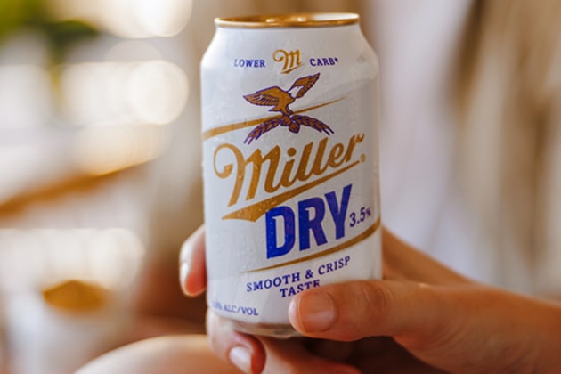 Miller Dry 3.5% is available now in 6 x 355ml cans and 4 x 6 x 355ml cartons nationwide.