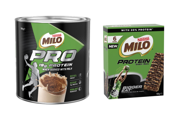 Milo has launched Milo PRO Powder with added protein and new Milo Protein Snack Bars, continuing to offer the crunch and choc malt taste of original Milo and milk.