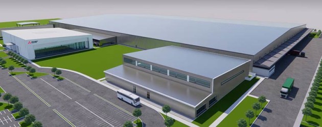 The new 88,000 square-metre factory in India.