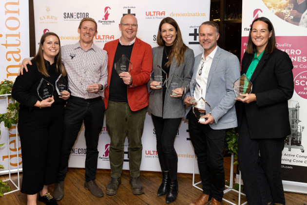 (left to right) Tread Softly's Airlie Jones, Fourth Wave Wine sales director Anthony Kearney, Single Vineyard Sellers distributor of the Doctors Riesling Stuart Leece, and senior brand manager Tempus Two Alyssa Kane.
