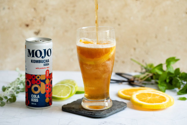 Fermented beverage company MOJO has launched MOJO Kombucha Soda, a kombucha with extra fibre to provide a prebiotic effect to support gut health.