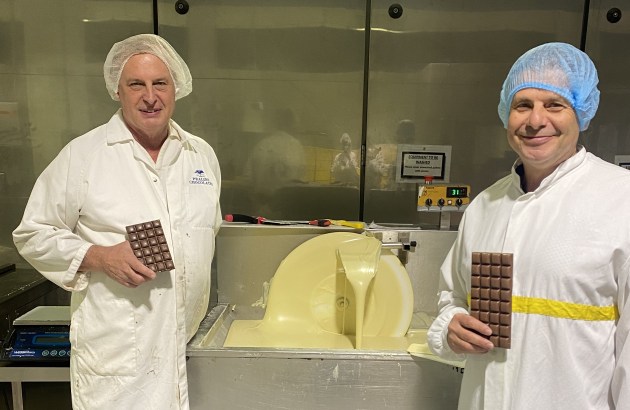 L-R: Chokolata CEO Angus Suttie and chief chocolatier Lyad Rafidi