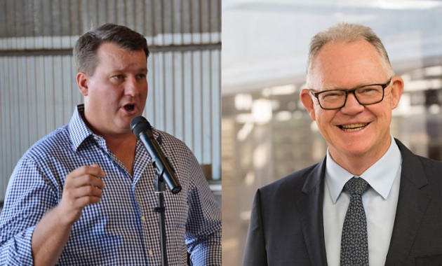 AOPA CEO Ben Morgan (left) and CASA CEO and Director of Aviation Safety Shane Carmody (right). (Composite image Steve Hitchen / CASA)