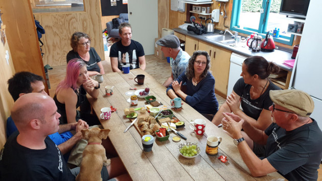 Morning tea on the last day of the program.
