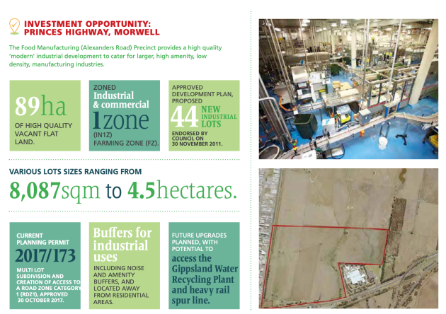 The Morwell Food Manufacturing Precinct in Victoria&rsquo;s Latrobe Valley will receive a $10 million boost from the Victorian Government for utilities upgrades to fast track the new food hub.