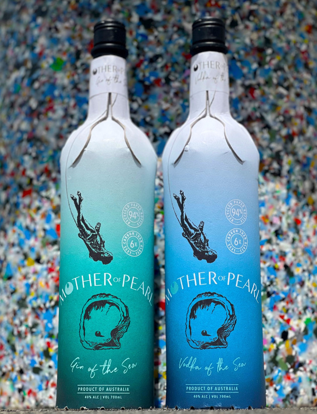 Mother of Pearl gin and vodka brands now in the Frugal Bottle.
