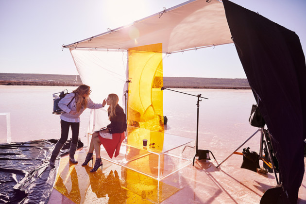 Behind the scenes of Myer spring 2016 via Myer Blog.