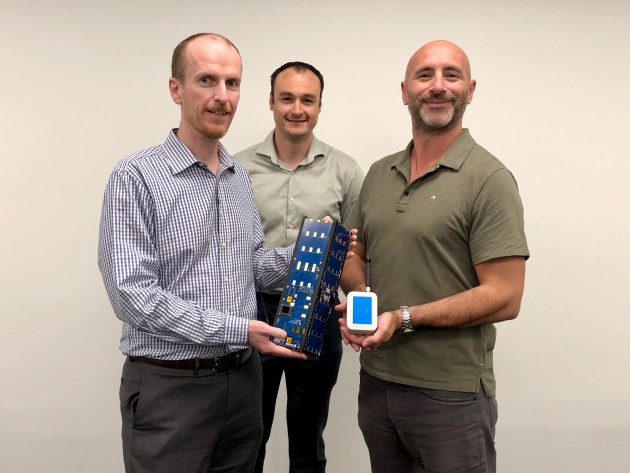 David Haley and Iain Cartwright from Myriota, and Marco Villa from Tyvak.
Myriota