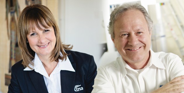 Captains of industry: tna founders Nadia and Alf Taylor will be at AUSPACK 2022 to celebrate 40 years of innovation